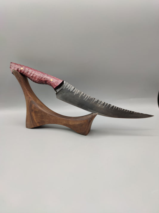 Design Küchenmesser, Carbonstahl C100, Amaranth